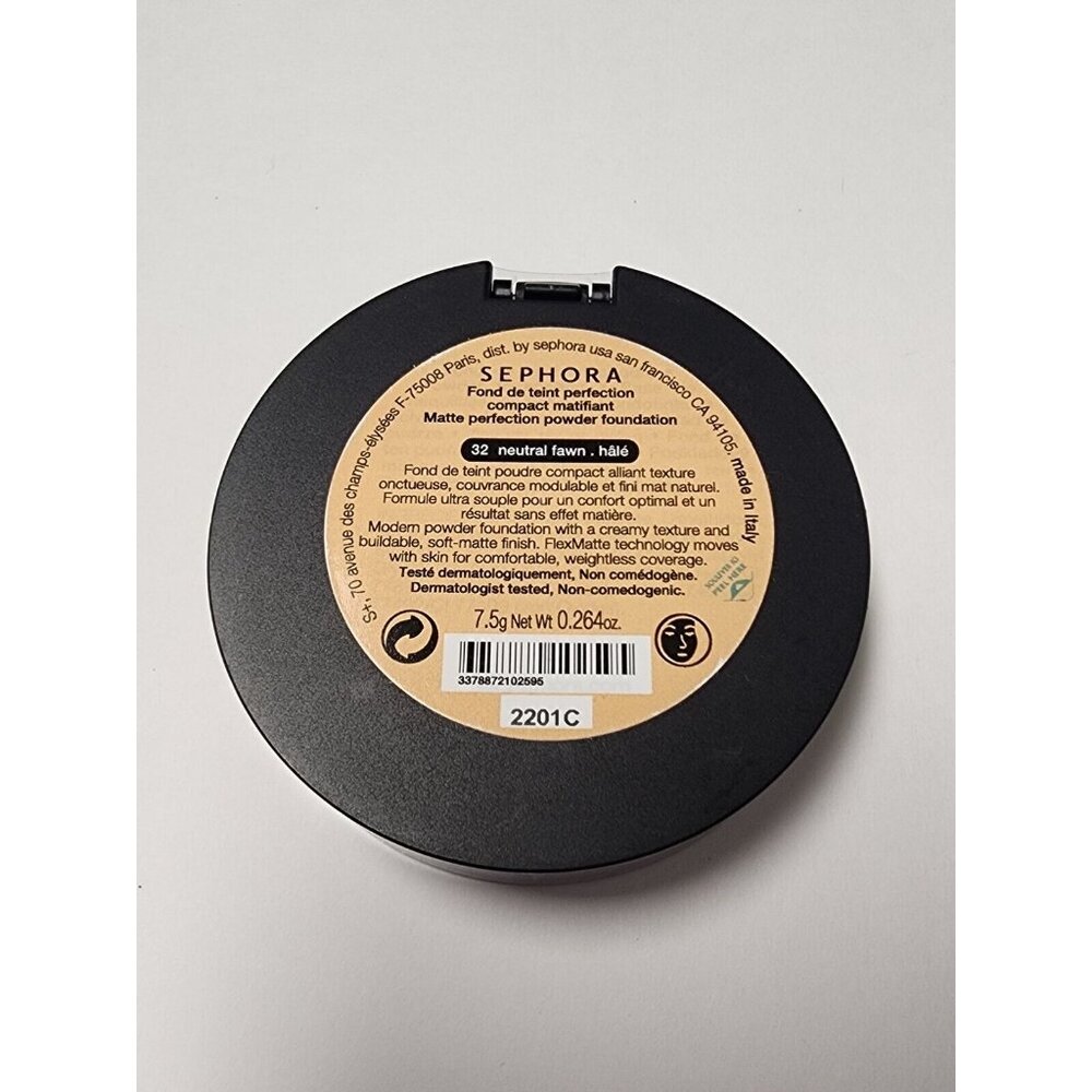 SEPHORA 32 Neutral  Matte Perfection Powder Foundation Full Size